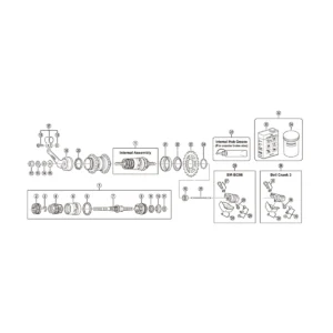 Onderdelenlijst Achternaaf Shimano Nexus SG-3C41 - 3 Speed