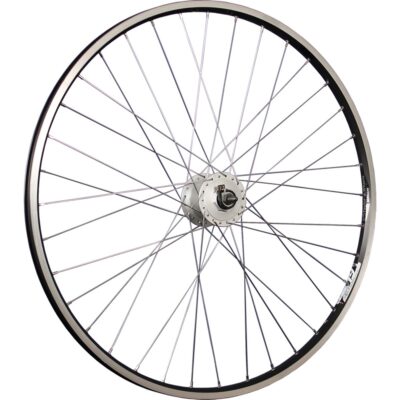 Voorwiel Ryde Zac-19 - 28" / 622 x 19C - Shimano Nexus DH-C3000 - Velgrem - 3Watt 6V - 100/140/36 - Zwart geslepen velgrand