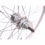 Favorit Single speed terugtraprem naaf gevlochten in zilveren wiel