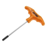 Spaaknippelsleutel IceToolz 12A7 - 3/16" 4,76mm zeskant - Zwart / oranje