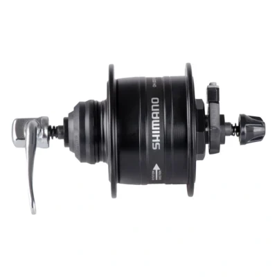 Voornaaf Shimano Nexus DH-3D37 - 3Watt 6V - Schijfrem CenterLock - Zwart