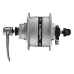 Voornaaf Shimano Nexus DH-3D37 - 3Watt 6V - Schijfrem lockring - 100/108/36 - Zilver