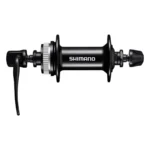 Voornaaf Shimano Altus HB-MT200 - Schijfrem lockring - 100/108/36 - Zwart