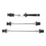 Snelspannerset TranzX Antidiefstalslot 110-135mm 4-delig - Zwart