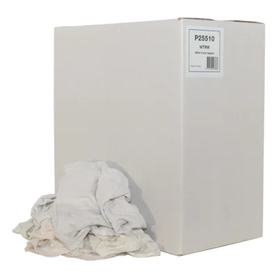 Euro witte poetslappen / poetsdoeken 1e kwaliteit - Doos á 10kg