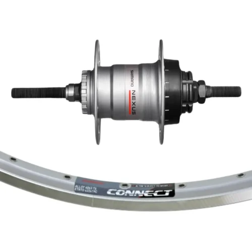 Achterwiel 28 inch Shimano Nexus SG-3R40 Rodi Connect met zilveren velg en Shimano Nexus 3-speed naaf