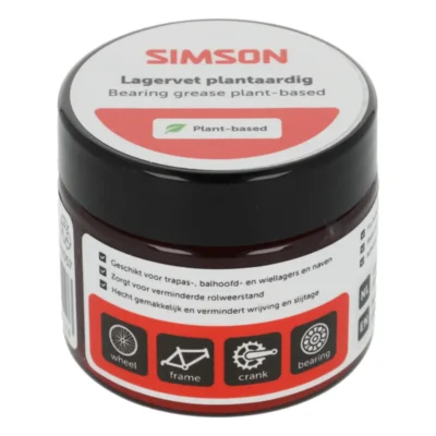 Lagervet Simson plantaardig 50ml voor smeren van lagers trapassen balhoofden en naven