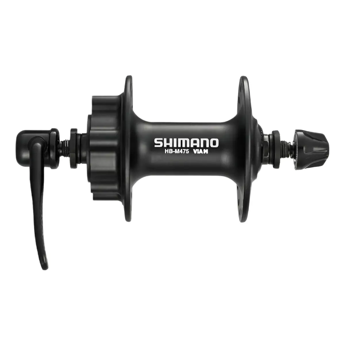 Voornaaf Shimano Alivio HB-M475 - Schijfrem 6 bouts - Zwart Voornaaf Shimano Alivio HB-M475 - Schijfrem 6 bouts - Zwart